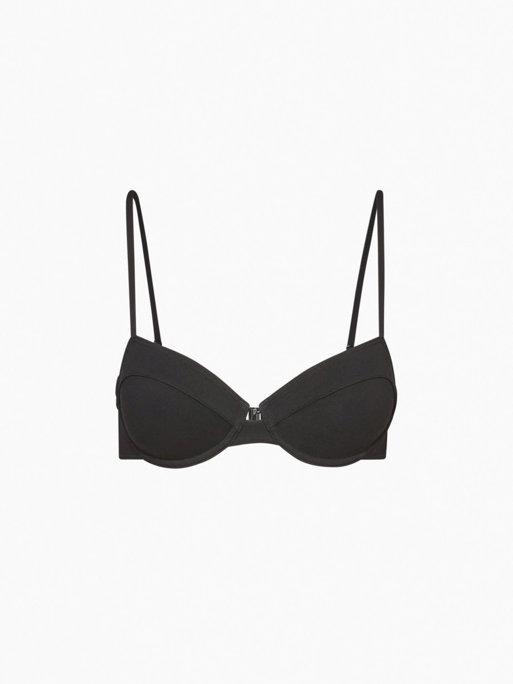 Aritzia Black Molded Cup Bikini Top with Thin Straps